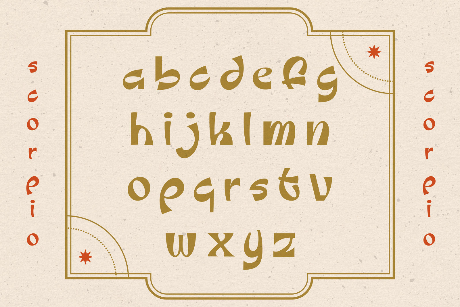 Scorpio - Quirky Astrology Typeface Scorpio - Quirky Astrology Typeface