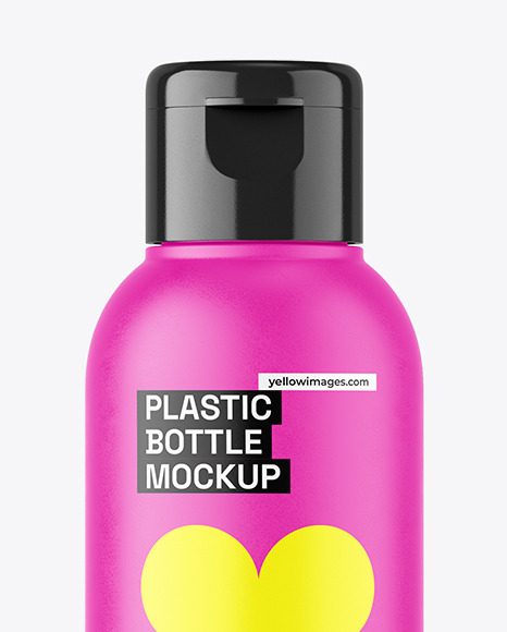 Matte Plastic Bottle Mockup