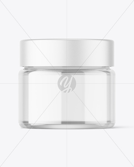 15ml Clear Glass Jar Mockup