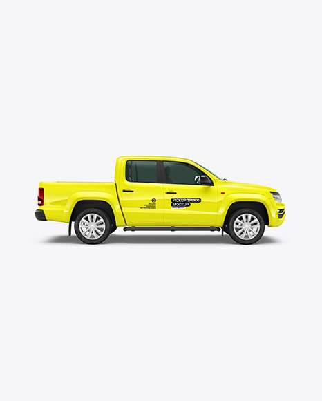 Pickup Truck Mockup - Side View