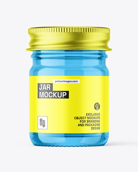 Clear Glass Jar Mockup