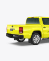 Pickup Truck Mockup - Back Half Side View