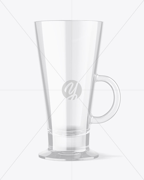 Clear Latte Glass Mockup