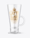 Clear Latte Glass Mockup
