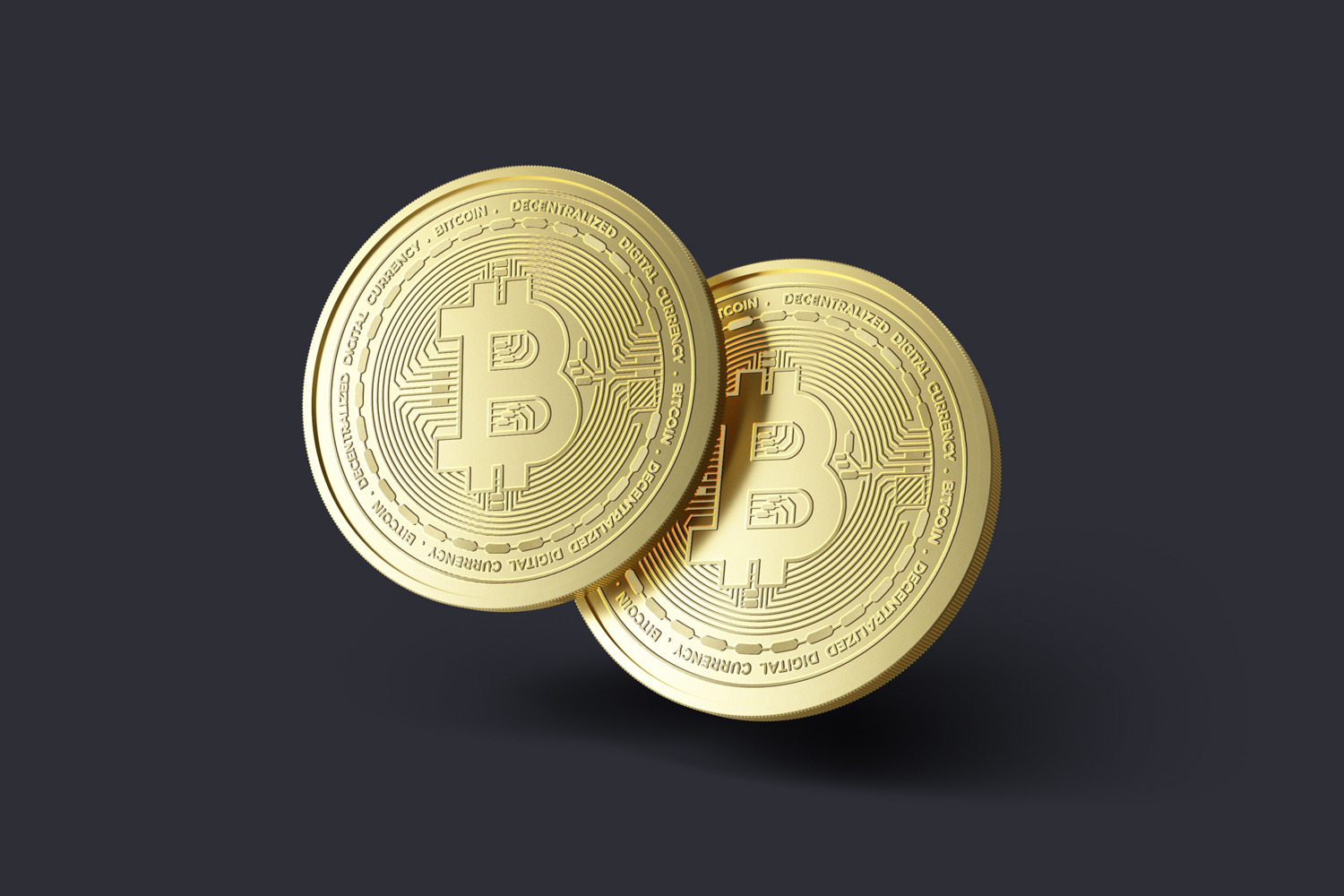 Gold Coin / Cryptocurrency Mockups