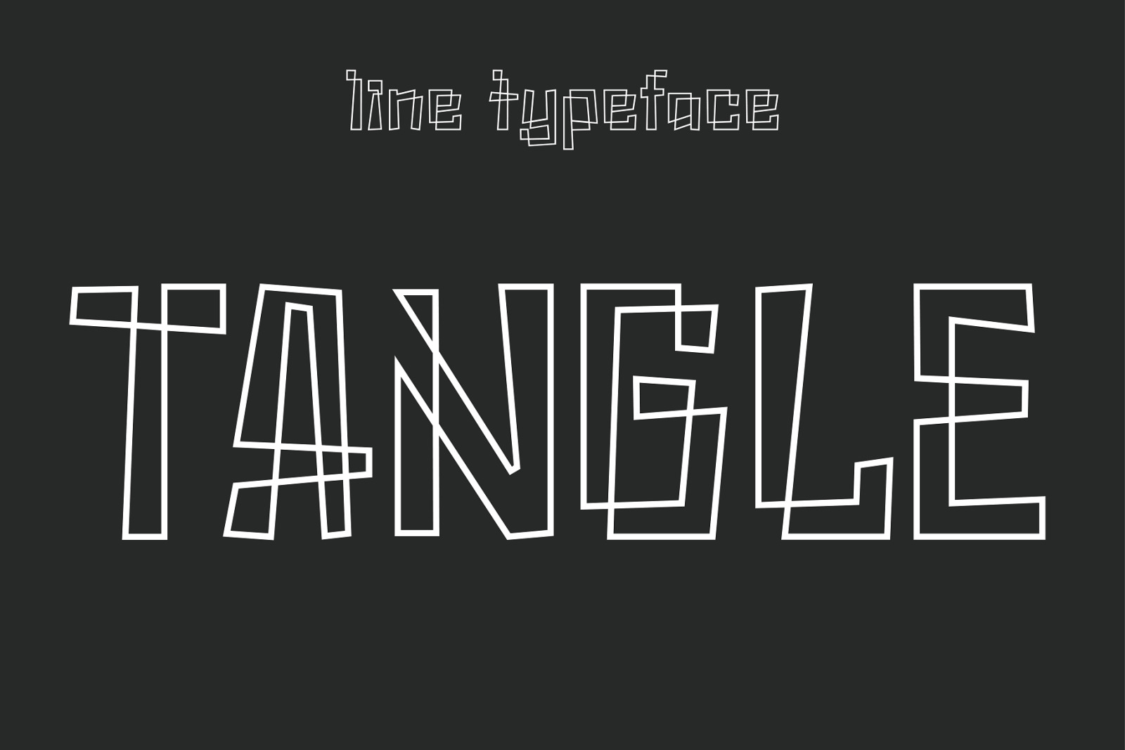 Tangle - Line Art Typeface Tangle - Line Art Typeface