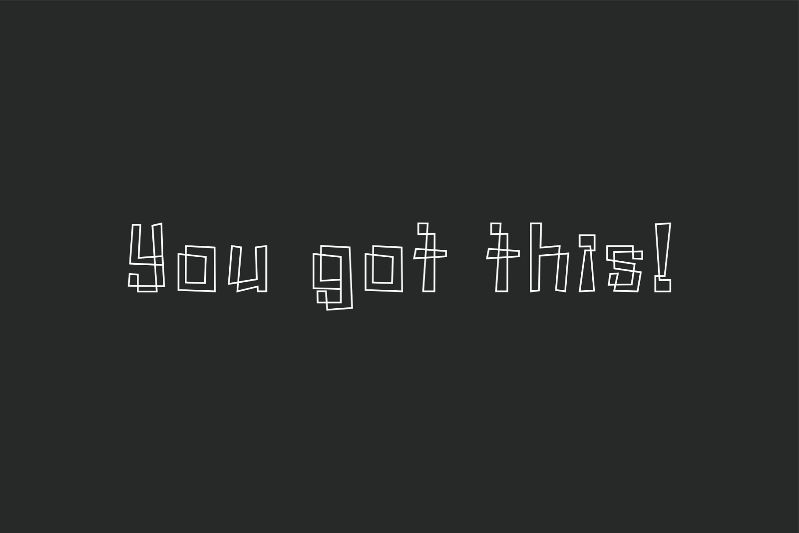 Tangle - Line Art Typeface Tangle - Line Art Typeface