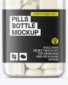 Clear Plastic Pills Bottle Mockup