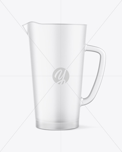 1L Frosted Straight Sided Jug Mockup