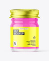 Clear Glass Glitter Jar Mockup Clear Glass Glitter Jar Mockup