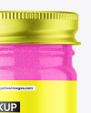 Clear Glass Glitter Jar Mockup Clear Glass Glitter Jar Mockup