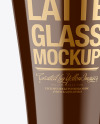 Glossy Latte Glass Mockup