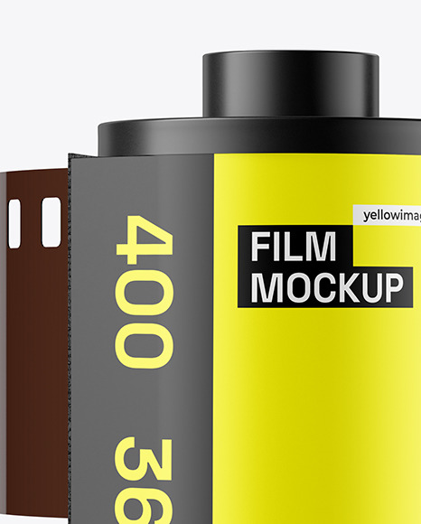 Glossy Roll Film Mockup