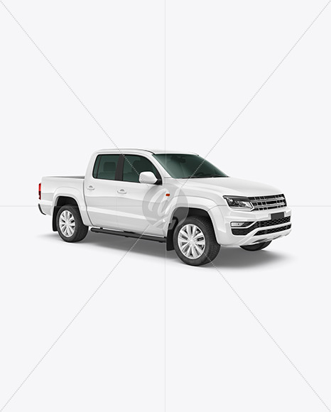 Pickup Truck Mockup - Half Side View