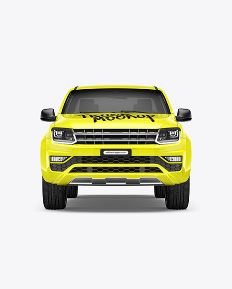 Pickup Truck Mockup - Front View