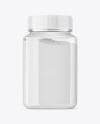 Clear Plastic Powder Bottle Mockup