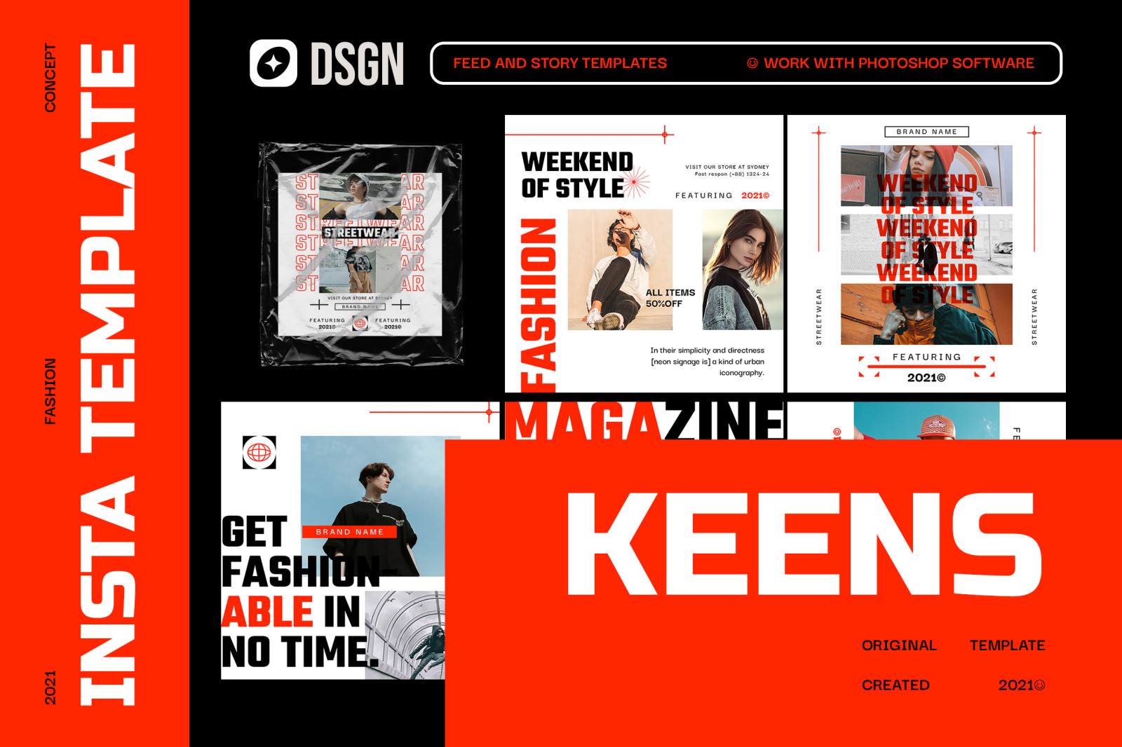 Keens Urban Instagram Templates