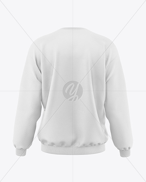 Men's Oversize Sweatshirt Mockup - Back View