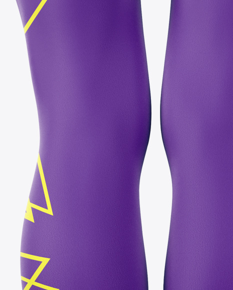 V-Waist Leggings Mockup - Back View