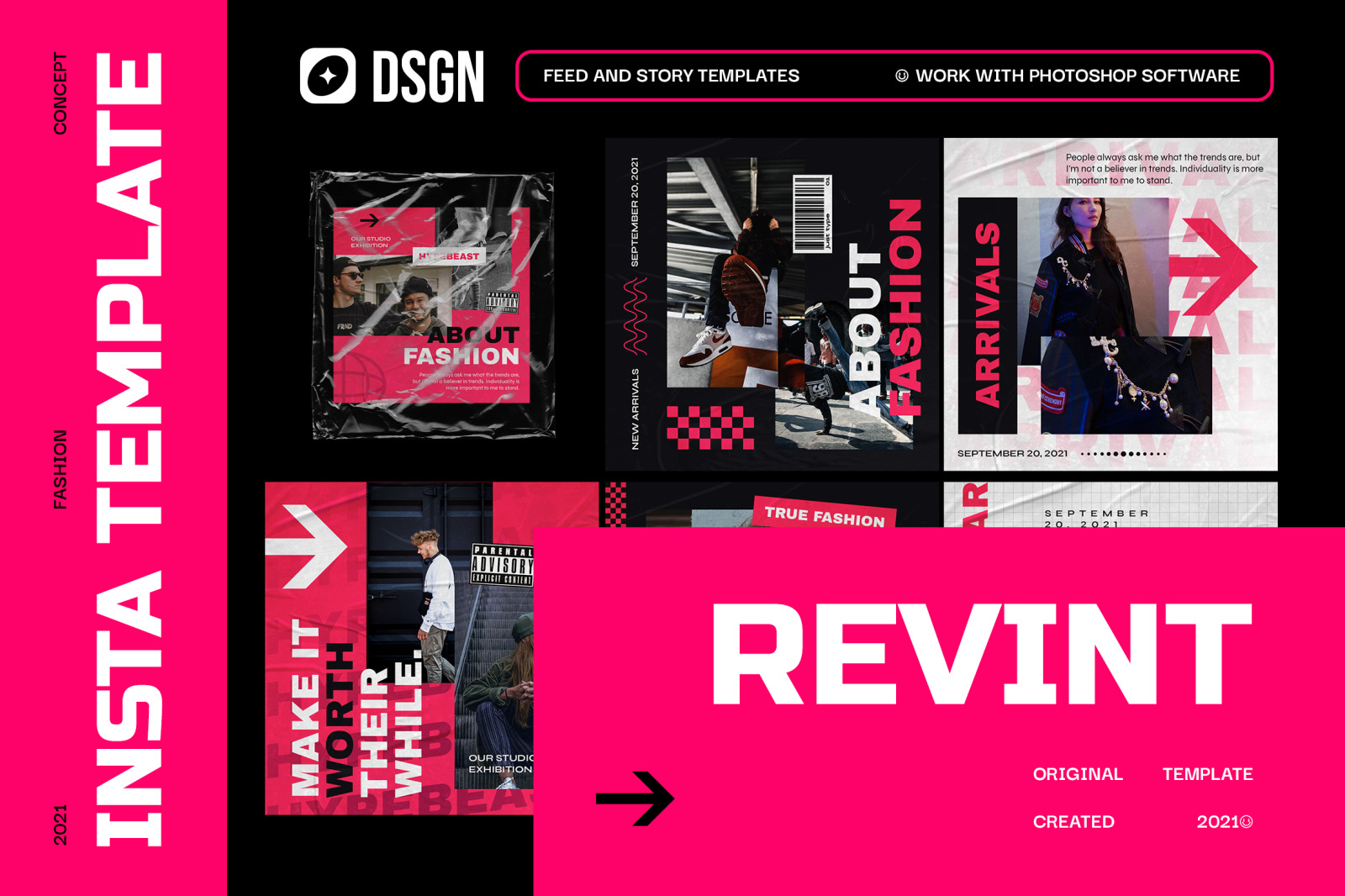 Revint Urban Instagram Templates Revint Urban Instagram Templates