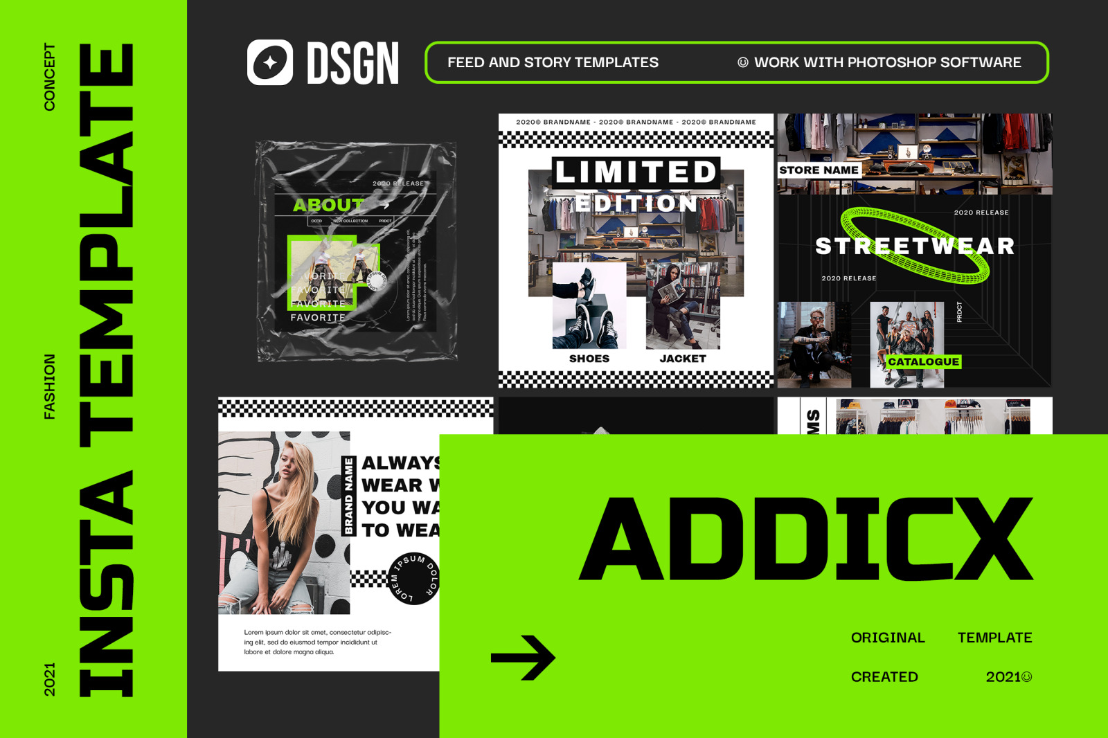 Addicx Urban Instagram Templates