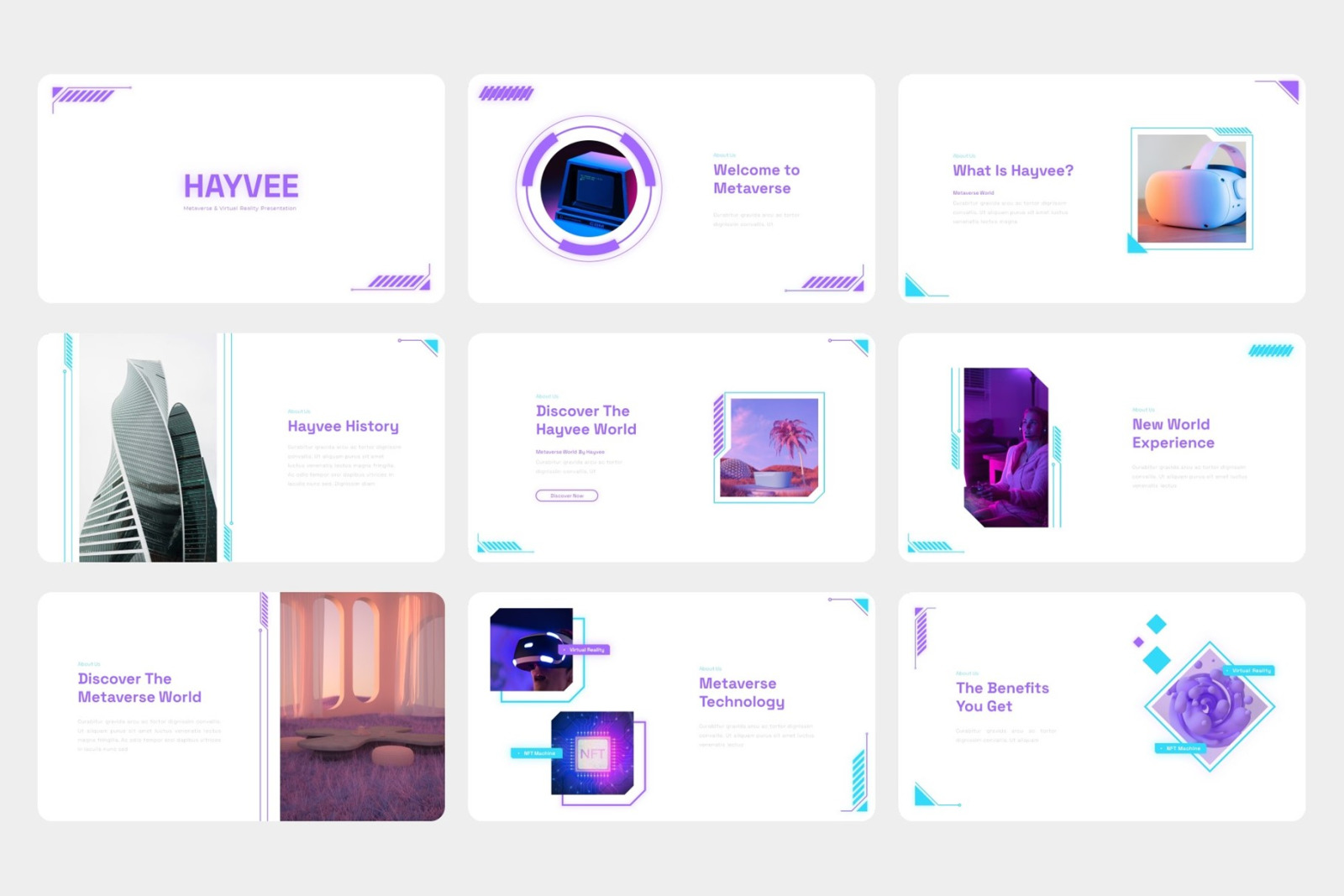Hayvee - Metaverse & Virtual Reality Google Slides Template Hayvee - Metaverse & Virtual Reality Google Slides Template