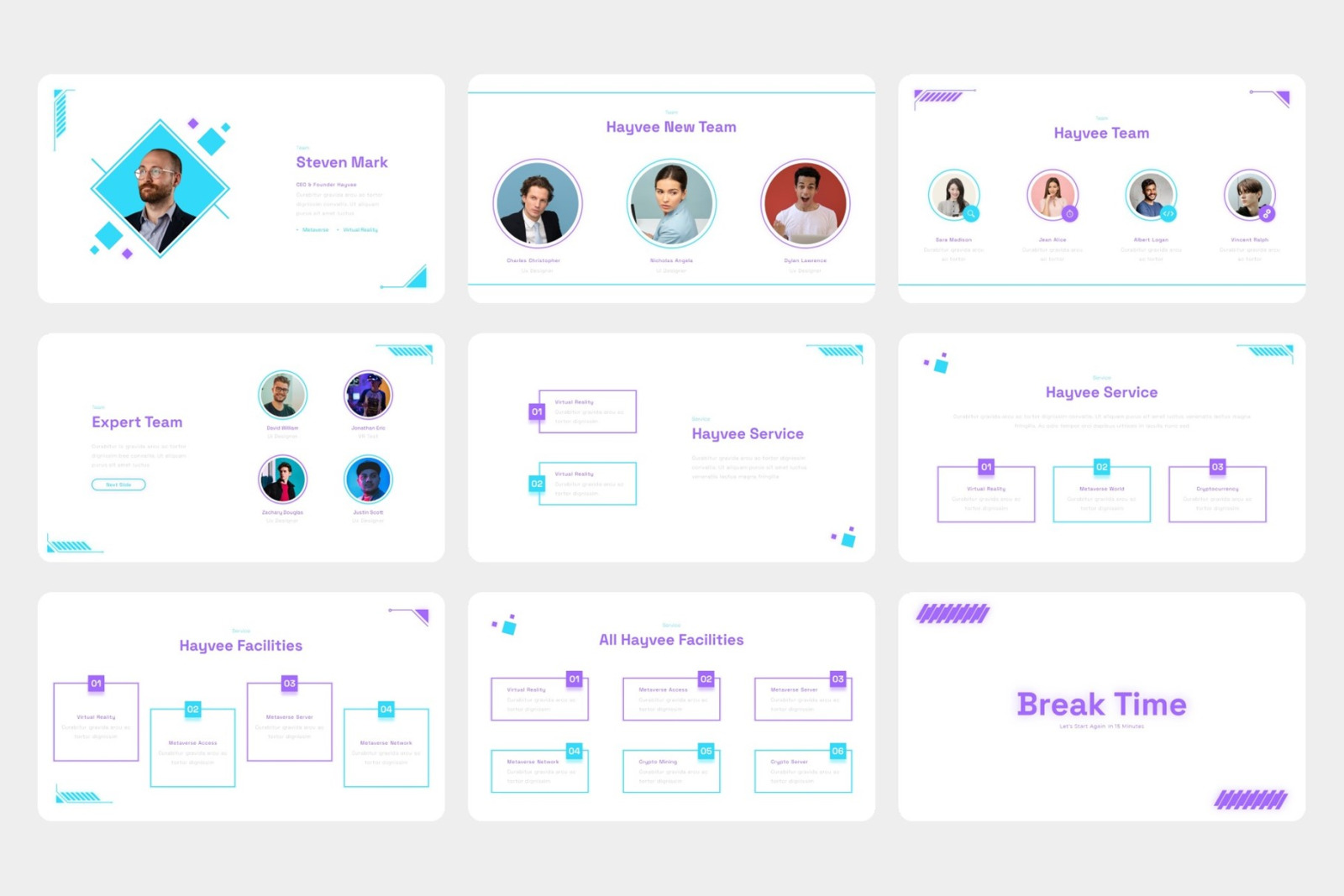Hayvee - Metaverse & Virtual Reality Google Slides Template Hayvee - Metaverse & Virtual Reality Google Slides Template