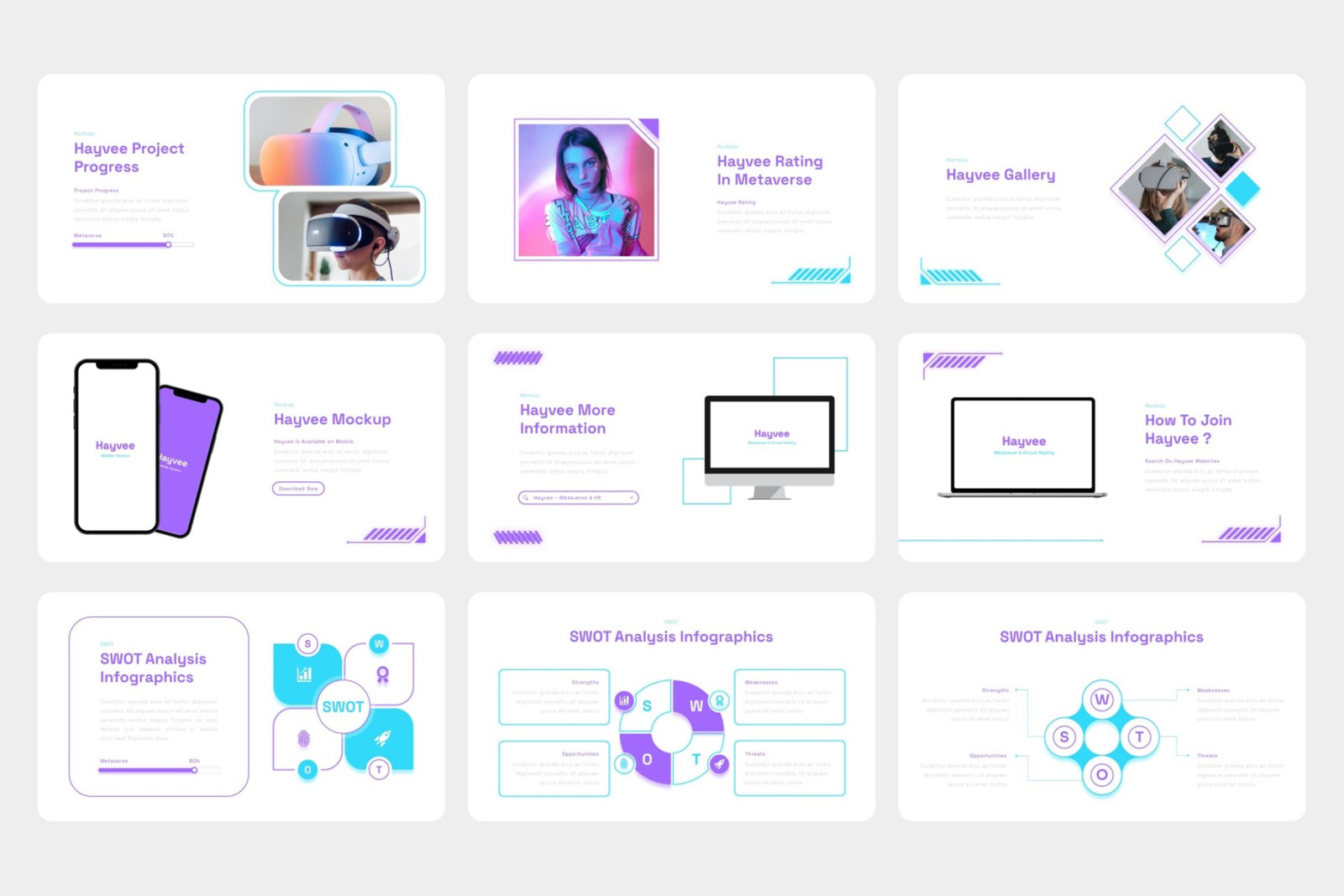 Hayvee - Metaverse &amp; Virtual Reality Google Slides Template