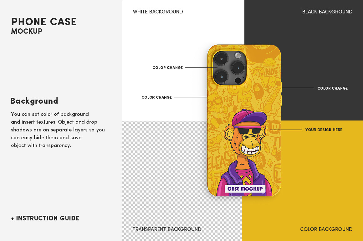 Phone Case Mockup Set