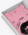 T-Shirt in Box w/ Label Mockup