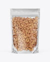 Stand-up Pouch with Almonds Mockup