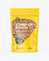 Stand-up Pouch with Almonds Mockup