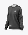 Women's Oversize Sweatshirt Mockup - Half Side View