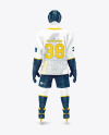 Hockey Uniform Kit Mockup – Back View