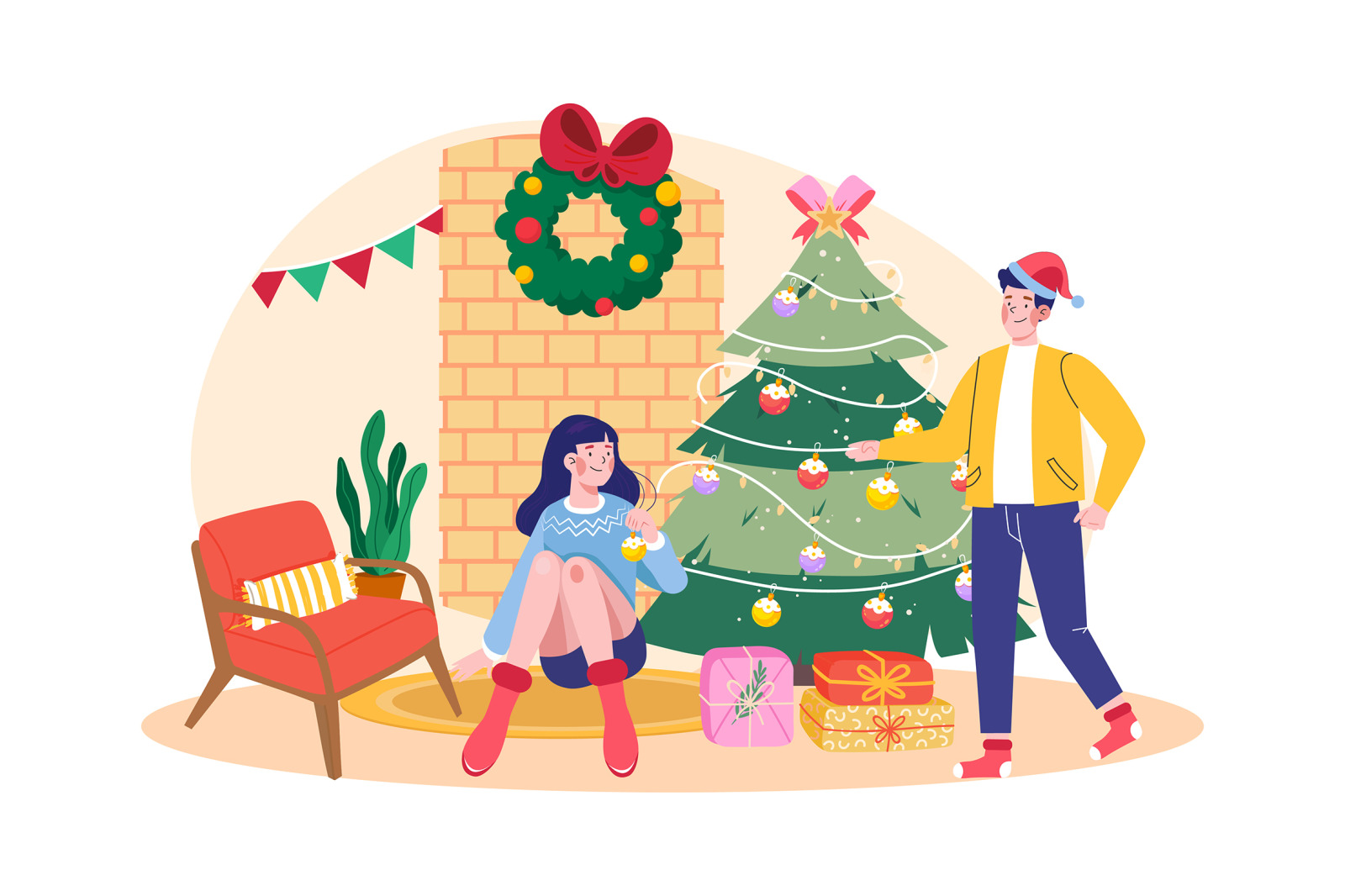 M664_Christmas Day Illustration Pack