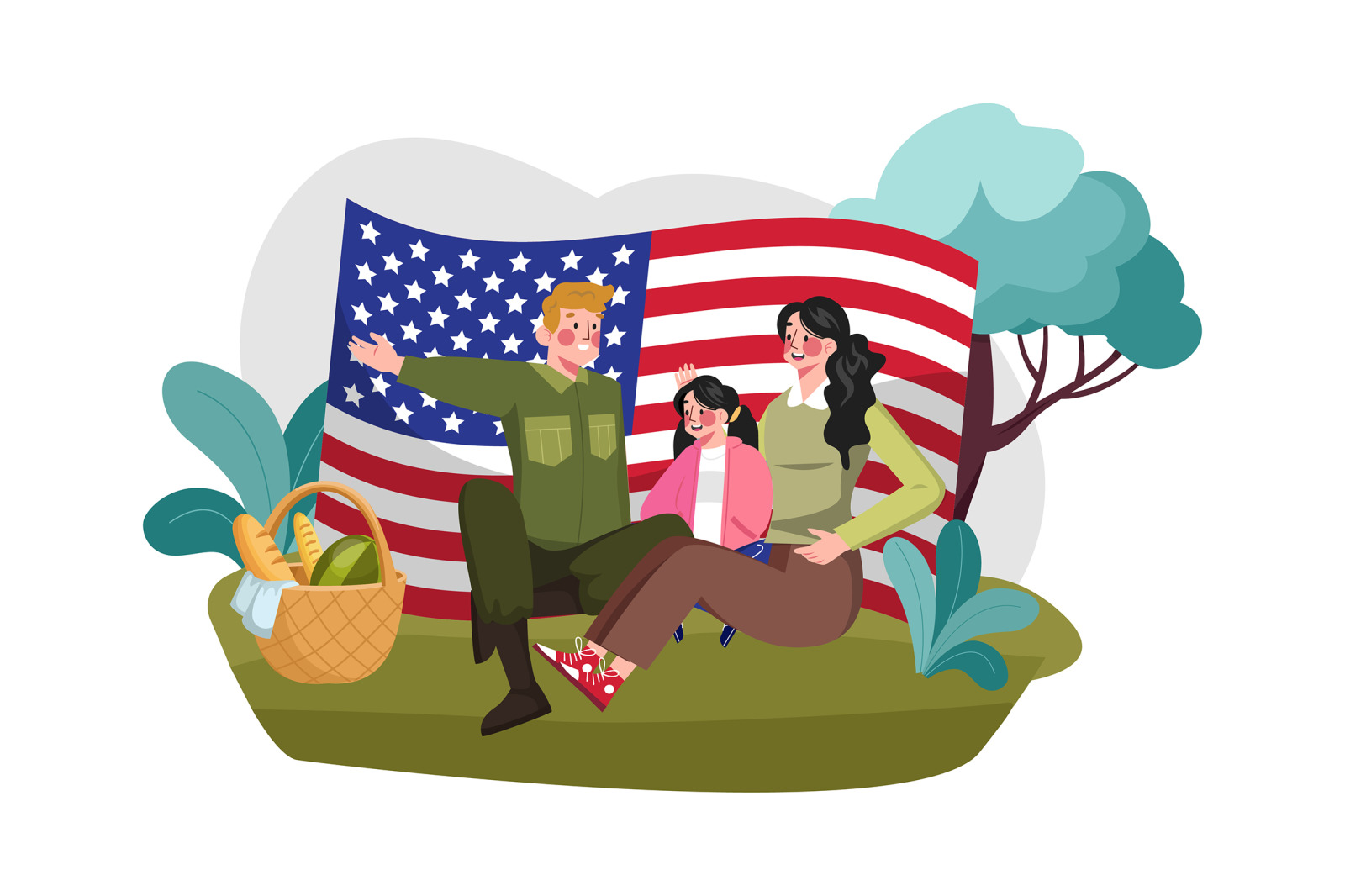 M665_Happy Veterans Day Illustration Pack M665_Happy Veterans Day Illustration Pack
