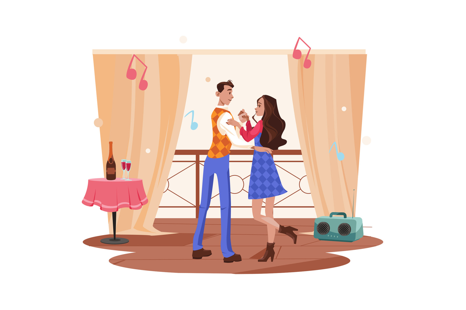 M667_Couple In Love Illustration Pack M667_Couple In Love Illustration Pack