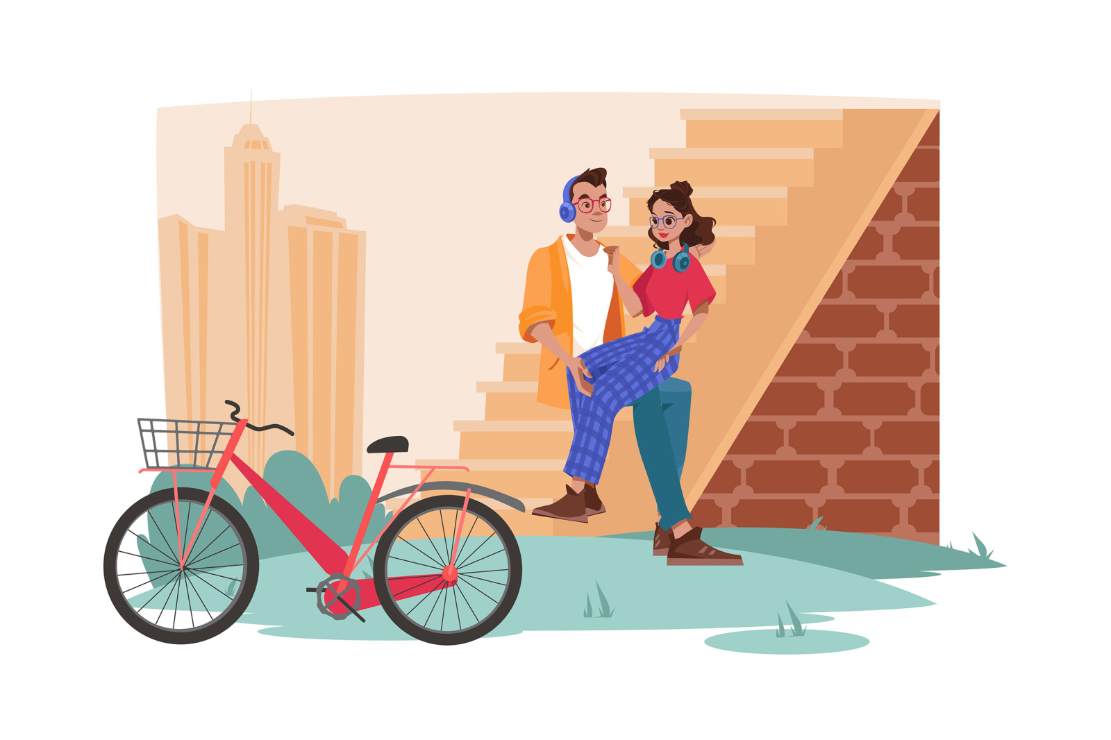 M667_Couple In Love Illustration Pack M667_Couple In Love Illustration Pack