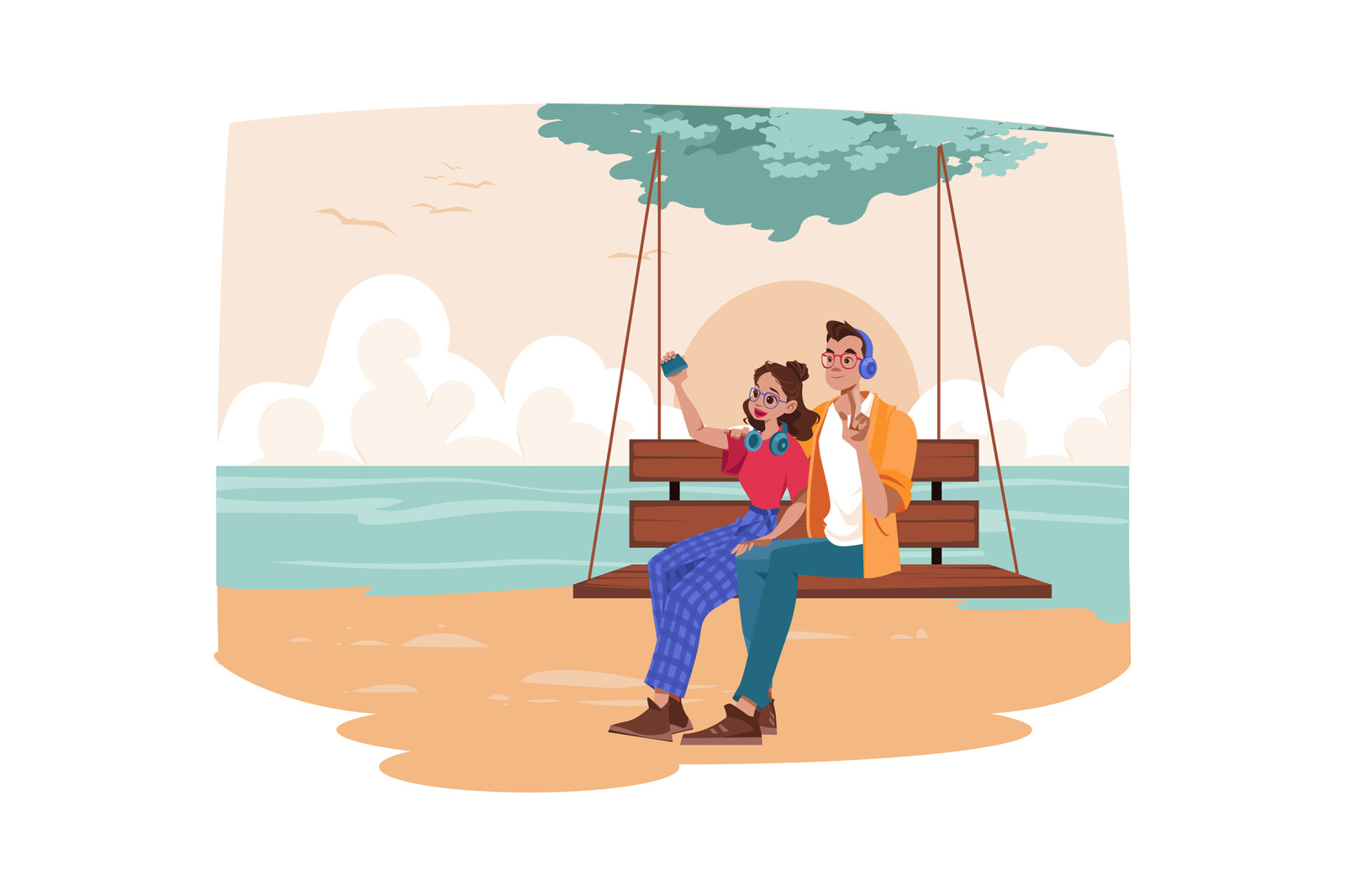 M667_Couple In Love Illustration Pack M667_Couple In Love Illustration Pack