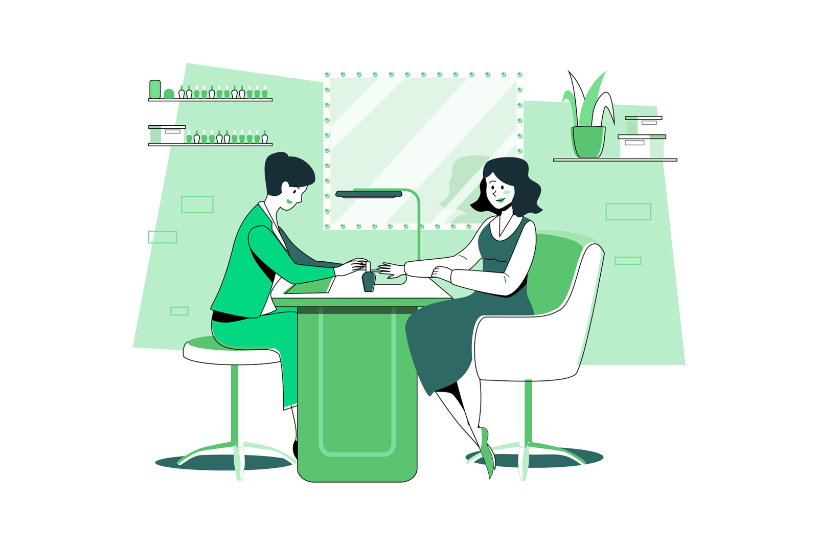 M669_Spa & Salon Illustration Pack M669_Spa & Salon Illustration Pack