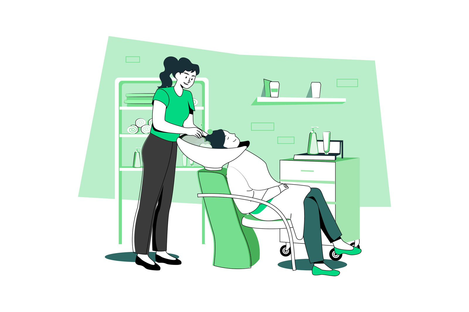 M669_Spa & Salon Illustration Pack M669_Spa & Salon Illustration Pack