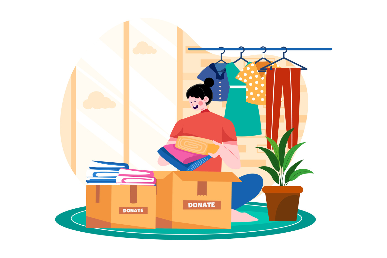 M671_Charity and Donation Illustration Pack M671_Charity and Donation Illustration Pack