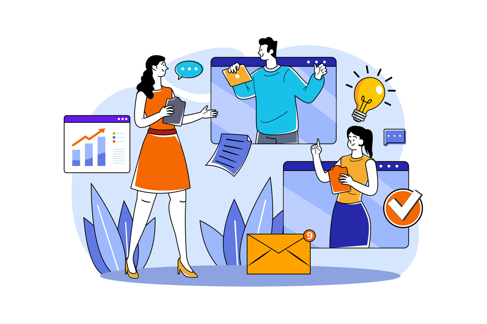 M672_Digital Business Illustration Pack_Part 01 M672_Digital Business Illustration Pack_Part 01