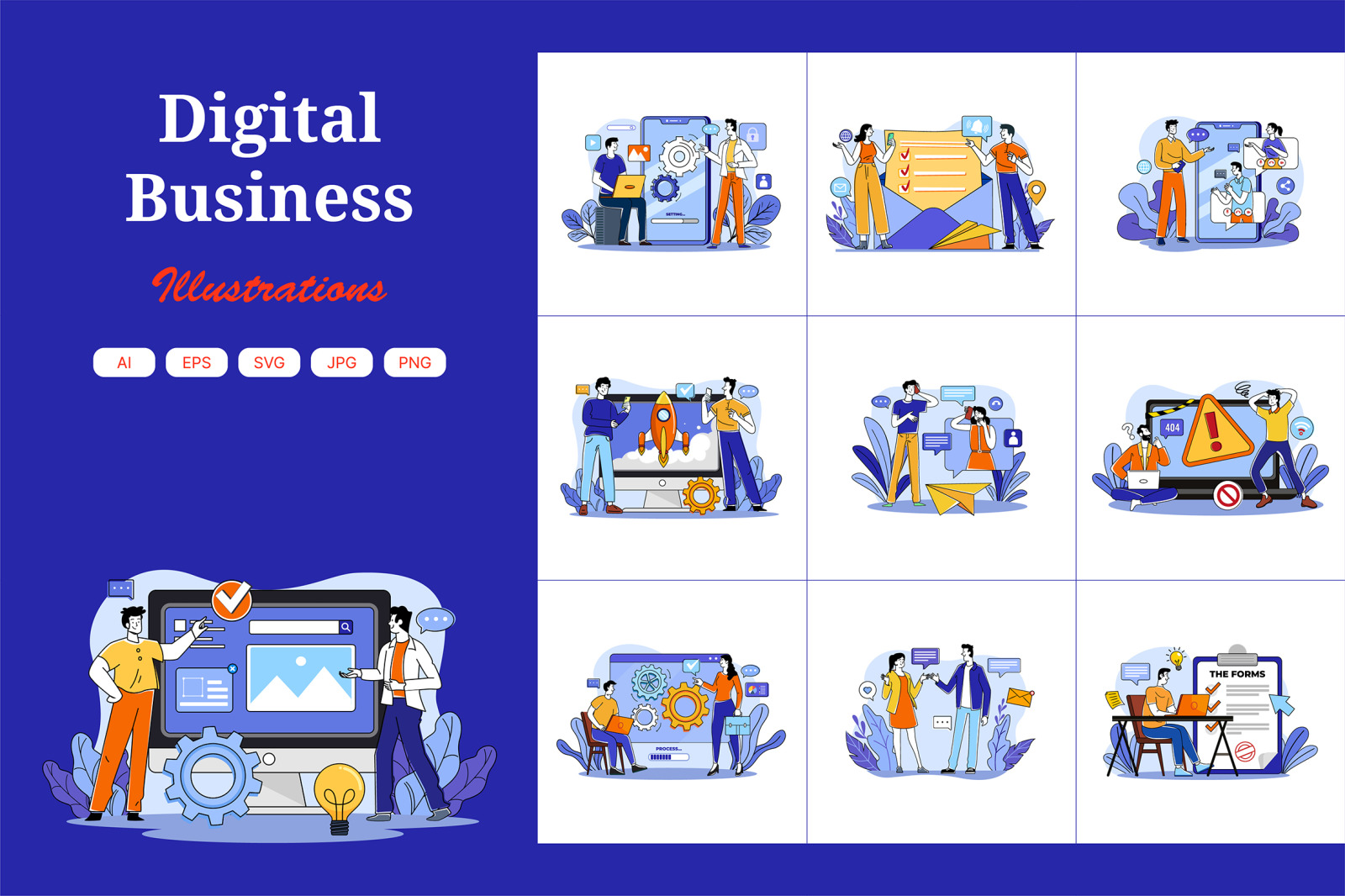 M672_Digital Business Illustration Pack_Part 02 M672_Digital Business Illustration Pack_Part 02