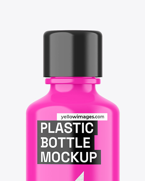 Glossy Cosmetic Bottle Mockup