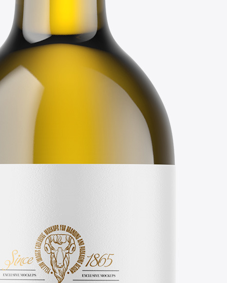 Antique Green Glass White Wine Bottle Mockup Antique Green Glass White Wine Bottle Mockup
