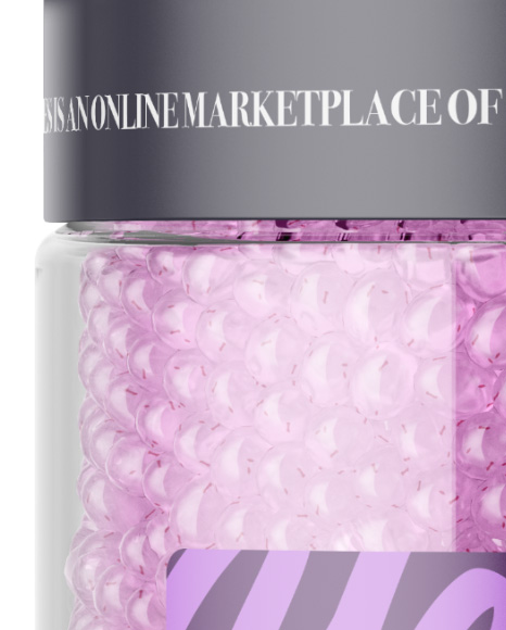 Plastic Jar With Aroma Beads Mockup Plastic Jar With Aroma Beads Mockup