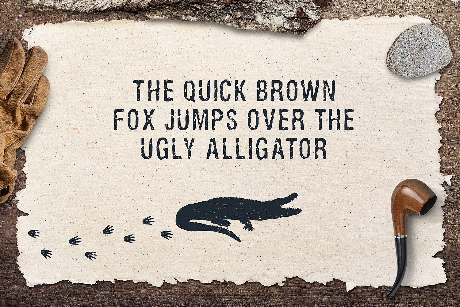 Ugly Alligator - Grunge Typeface