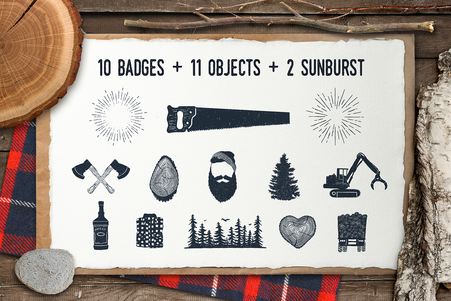 Lumberjack. Vintage Badges (part 2)