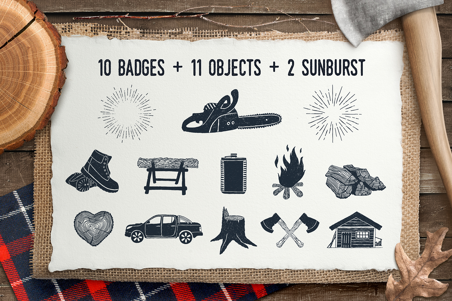 Lumberjack. Vintage Badges (part 1)